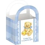 Sweet Bear Blue Baby Shower/Party Mini Treat Boxes (8 Count)