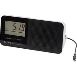 Sony ICFC705 AM/FM Clock Radio (White)