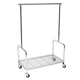 Commercial Stockroom Clothing / Garment Rolling Rack