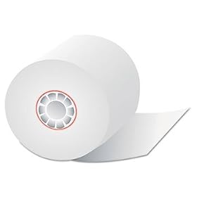 Single-Ply Thermal Cash Register Rolls, 2-1/4 x 80 feet, White, 50/Carton