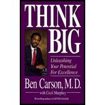 Think Big- Unleashing Your Potential for Excellence by M.D.,Ben Carson . [1996] Paperback