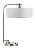 Cal Lighting BO-2220TB Isabel Metal Table Lamp - Brushed Steel