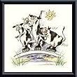 Art Poster Metal Framed Print - No Milk Today - Artist: Alfred A. Gockel- Poster Size: 9 X 9