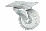 Light Duty Swivel Plate Caster 4 Steel Wheel 400 Lb. Capacity