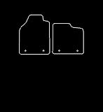 Black poly mats Ford Connect Van 2008-2009