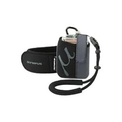 Olympus Neopren Tasche Mju 720 / 725 / 770 SW / 790 SW / 850 SW / � 1030 SW, inkl. Handschlaufe, Klettband, Metallhaken und Sicherheitsband