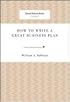 How to Write a Great Business Plan (Harvard Business Review Classics)