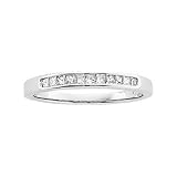 Platinum Diamond Wedding/Anniversary Band - 0.16 Ct. TW - Sizes 5.0 to 8.5