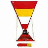 Pacific Action Kayak Sailing Rig for Sit-In Kayak - Mid (1.5 Sq. Meter): Red /Yellow