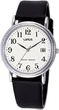Lorus RXD13BX9 Gents Black Leather Strap Watch