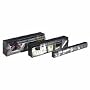 Deflecto 20404OP Four-bin horizontal tilt bin storage system, 23-5/8w x 6-5/8d x 8-1/8h, black