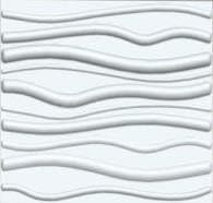 3D Panels, Eco- Friendly, Plant Fiber Material (FLOW) 6 Per Box