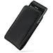 PDair Leather Case for Nokia N8 - Vertical Pouch Type with Belt Clips (Black)
