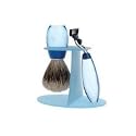 Edwin Jagger 3 Piece Shaving Set in Blue Acrylic