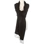 Soft and Silky Beautiful Viscose Pashmina Black Shawl/ Wrap 28" X 78" (28 X 78, Black)