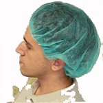 Keystone-Green Bouffant Caps, 24