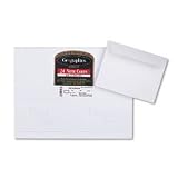 Geographics 45176 Thank you cards, 65-lb., 24 cards/25 envelopes per pack. white/silver foil