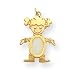 14k Opal Girl Birthstone Charm