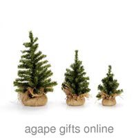 15IN MINI CANADIAN TREE X108 BURLAP BASE
