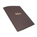 8X11 Chestnut Brown Vinyl Menu Cover (06-0680)
