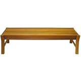 Western Red Cedar Garden Style Bench with Exterior Stain - RCFNBGARDEN-PS