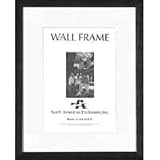 North American Regal, Wood Picture Frame with a 1.5 Wide Molding, 14 x 20 for Two 8 x 10 Photographs, Color: Black,