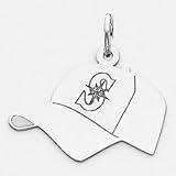 Sterling Silver Seattle Mariners Large Hat Pendant