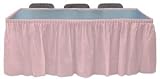 Plastic Table Skirt - Light Pink