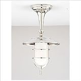 2911-PN - Hudson Valley Rockford 1-Light Semi-Flush in Polished Nickel