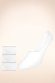 3 Pairs of Freshfeet Cotton Rich Shoe Liner Socks with Silver Technology