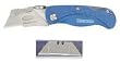 Westward 1YJD9 Folding Knife, 3 1/2 In, Clip Blade, Blue