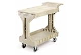 Akro-Mils Two-In-One Plastic Stock  Utility Procart 40 L X 19-1/2 W Beige