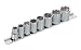 3/8 Pro Socket, CR-V 10 to 19mm - 9 Pieces