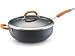 Rachael Ray Hard Anodized Nonstick 6-Quart Covered Chef's Pan, Orange