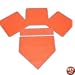 Orange Throw Down Bases-5 Piece