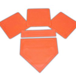 SportingGoods: Orange Throw Down Bases 5 Piece  SET 