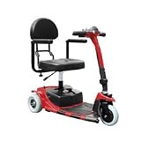 Drive Medical Falcon 3 Wheel Portable Travel Scooter with Comfortable Padded Seat and Batteries, Blue