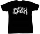 JOHNNY CASH - Johnny - Black T-shirt