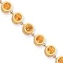14k Citrine Bracelet - 7 Inch - Lobster Claw - JewelryWeb
