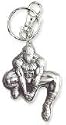 Spiderman Pewter Key Chain Keychain