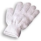 White Exfoliating Gloves Polish Spa exfoliate skin exfoliator Bath Body polishing Pair New