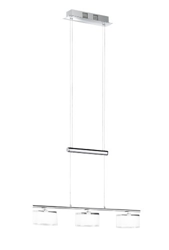 WOFI5 Wofi Pendelleuchte, 3-flammig, L&auml;nge 78 cm, Abh&auml;ngung 150 cm, chrom 7100.03.01.0000