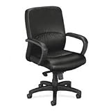 BASYX / Managerial Mid-Back Chair,25x25x42,BK Frame/Black Lthr. / BSXVL682SP11 / Sold as 1 Each / Mfr Part # VL682SP11