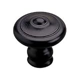 35mm Dia Forged Iron Knob - Matt Black