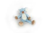 Teddykompaniet Velvet Soft Toy - Small Blue Clip on Mouse