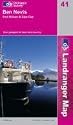 Ben Nevis, Fort William and Glen Coe (OS Landranger Map Series)