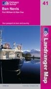 Ben Nevis, Fort William and Glen Coe (OS Landranger Map Series)