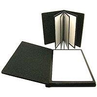 Adorama Professional Peel and Stick Bound Album with Black Leatherette Cover, 5 Pages Holds 10 5