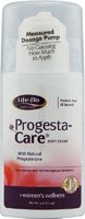 Life-Flo Progesta-Care with Natural Progesterone Body Cream, Women's Wellness, 4-Ounce Bottle
