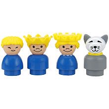 Little People 50th Birthday Nostalgic Figure Four-Pack - King, Queen, Girl, Cat